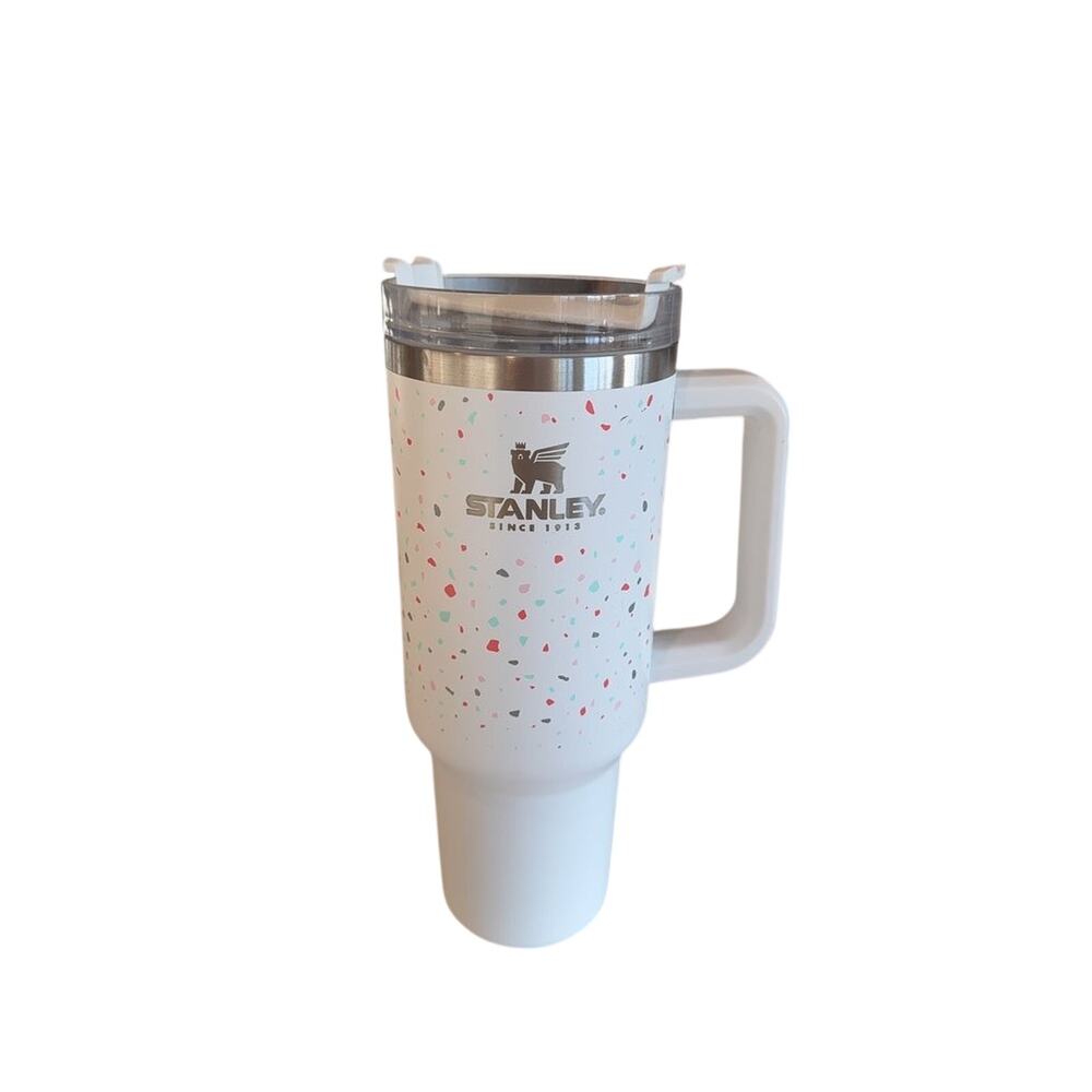 Stanley Adventure Travel Quencher Tumbler 40oz Confetti Terrazzo